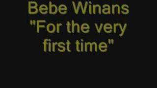 Bebe Winans  For the very first time [upl. by Nnalyrehs]