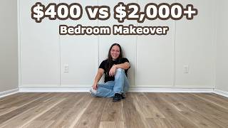 I gave my ugly bedroom a 400 vs 2000 Makeover Was it worth it  Extreme Small Bedroom Makeover [upl. by Bortman]