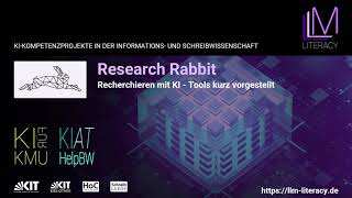 Recherchieren mit KI – Tools kurz vorgestellt Research Rabbit [upl. by Niven571]