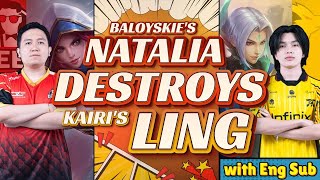 WITH ENGSUB BALOYSKIE’S NATALIA DESTROYS KAIRI’S LING  FNOC ID VS GEEK FAM ID  GAME ANALYSIS [upl. by Eadwina23]