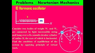 Problems  Newtonian Mechanics  Classical Mechanics [upl. by Nihahs]