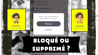 Découvre si tu as été bloqué ou supprimé sur Snapchat grâce à mes 2 comptes [upl. by Janelle]