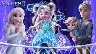 Frozen 2 Elsa and Jacks daughter lets it go and get new magic ✨❄️ Transformation  Alice Edit [upl. by Ecire485]