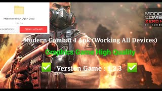 How To Play Modern Combat 4 in 2023 Working All Devices  Mod Money [upl. by Eidarb]