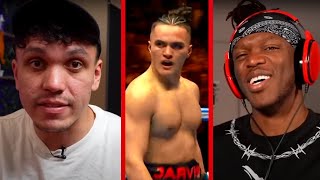 Influencers React To Jarvis vs Tom Zanetti KingPyn Boxing Tournament [upl. by Ahcropal]