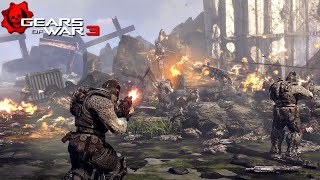 GEARS OF WAR 3 NPC Wars 3 Lambent vs Locust [upl. by Yobybab452]