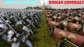 90500 Heavy Knights vs 10000 Roman Generals  Ultimate Epic Battle Simulator 2 [upl. by Ailene]