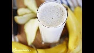 Banana Pear smoothie with Almond Joy [upl. by Eiramenna]