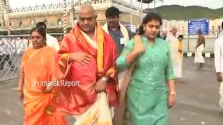 Minister Kala Venkata Rao Family Visit Tirumala [upl. by Naesad925]