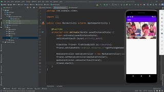 VideoView  Android Studio Tutorial [upl. by Oibaf398]