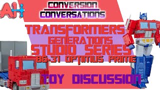 Conversion Conversations Transformers Generations Studio Series 86 31 Optimus Prime [upl. by Attenyl]