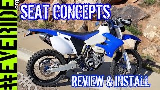 SEAT CONCEPTS Hard to Install REVIEW  KLR 650 DRZ 400 WR250F oo [upl. by Nedyah]