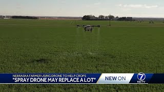 How a Beatrice farmer is using new drone technology to help crops [upl. by Cassy]