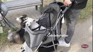 Comfortable buggy for transporting dogs [upl. by Frech]