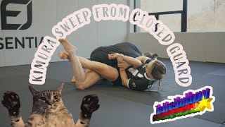 Kimura Sweep From Closed Guard  Ffion Davies [upl. by Erskine]