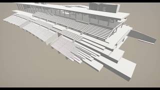 Walkthrough of the precast elements on the Curragh Aga Khan Grandstand  Trimble Connect Visualizer [upl. by Amerak246]