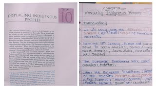 NCERT Notes for Class 11 History Chapter 10 Displacing Indigenous Peoples Part2 [upl. by Eidlog]