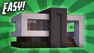 Minecraft How To Build A Small Modern House Tutorial 14 [upl. by Sproul]