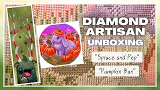 Unboxing Diamond Artisan quotPumpkin Bunquot amp quotSpruce and Pepquot  Seasonal adorable diamond paintings [upl. by Benedict]