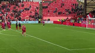 Full time at Pittodrie Aberdeen 21 Motherwell SPFL Premiership 140924 [upl. by Astrid]