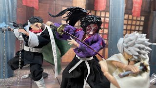 鬼滅の刃 無限城 stop motion ① Kokushibou vs Gyomei amp Sanemi  FanAnimation Demon Slayer 不死川実弥 行冥 黒死牟 [upl. by Eadnus]