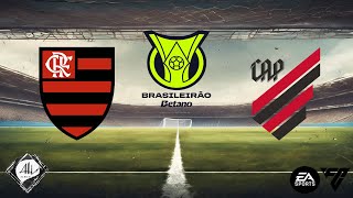 Flamengo x Athletico Paranaense  28 rodada Brasileirão 2024  EA FC [upl. by Lisabet926]