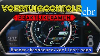 Voertuig controle bandendashboard voor het CBR examen [upl. by Pettit]