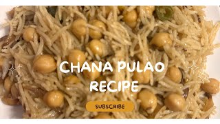 Chickpea Rice pilaf  Chana pulao Recipe [upl. by Outhe]