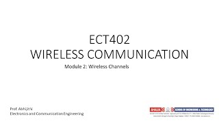 Pathloss and Shadowing Part 1 M2 Wireless Communication [upl. by Anitsyrc]