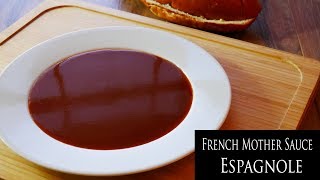 Espagnole Sauce amp Making Demi Glaze  Kitchen Basics [upl. by Eniamat]