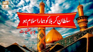 Sultan e Karbala ko Hamara Salam Ho  Salam e Aqeedat  Hazrat Imam Hussian RA [upl. by Marcie]