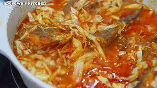 NIGERIAN CABBAGE STEW  RICE amp STEW [upl. by Feenah]