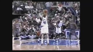 Dirk Nowitzki 19 Points 6 Ast Vs NJ Nets 200304 [upl. by Haran]