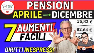 ✅ PENSIONI da Aprile ➔ AUMENTI facili INPS da 136 a 401€ ❗DIRITTI INESPRESSI MINIME INVALIDI SOCIALI [upl. by Francie]