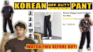 KOREAN BAGGY PANT 🥵  OFFDUTY INDIA  UNBOXING amp REVIEW [upl. by Raina181]