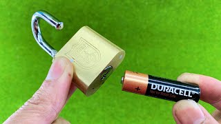 Insane Way to Open Any Lock Without a Key Amazing Tricks That Work Extremely Well [upl. by Nitsid402]