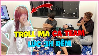 Bé Mon Troll Ma 3h Đêm Nhà Chung Cả Team Khóc Hét  bemon troll [upl. by Aicrop]