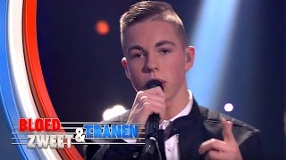 Driekes Hoekstra zingt Blijf Bij Mij van Volumia  Bloed Zweet amp Tranen 2015  Finale [upl. by Navlys]