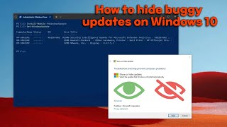 How to hide buggy updates on Windows 10 [upl. by Babette483]