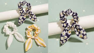 Scrunchie Tutorial  How to Make Hair Band From Cloth [upl. by Charline]