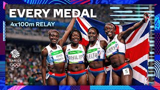 Daryll Neita Linford Christie amp MORE 🔥  Every 4x100m Medal Since Los Angeles 1984 🥇  Team GB [upl. by Amii831]