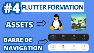 4 Ajouter une barre de navigation avec Flutter créer des applications avec flutter [upl. by Ahel]