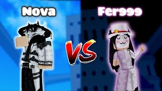 NovaExility vs Fer999  Blox Fruits PVP [upl. by Fredkin921]