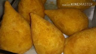 COMO FAZER COXINHA COM MASSA DE BATATA [upl. by Nosmas]