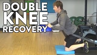 Hockey Goalie Training Double Knee Recovery [upl. by Carlos]