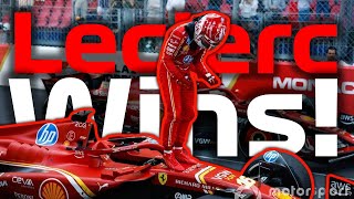 CHARLES LECLERC WINS THE MONACO GP  Huge Lap 1 Crash  F1 Monaco GP Race Reactions [upl. by Harper]