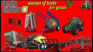 How to use in Fs 18 grass toolsFs 18bale toolgrass toolHow to use tools in fs 18 [upl. by Daffi]