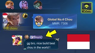 I PLAY CHOU IN INDONESIA SERVER AND MET BRAXY braxy is back [upl. by Mikel529]