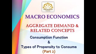 Tamil Macroeconomics  Aggregate demand amp related concepts  Consumption Function  APC MPC Part 2 [upl. by Xenia]