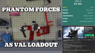 Phantom Forces 1 My best As Val Loadout [upl. by Aleahpar]